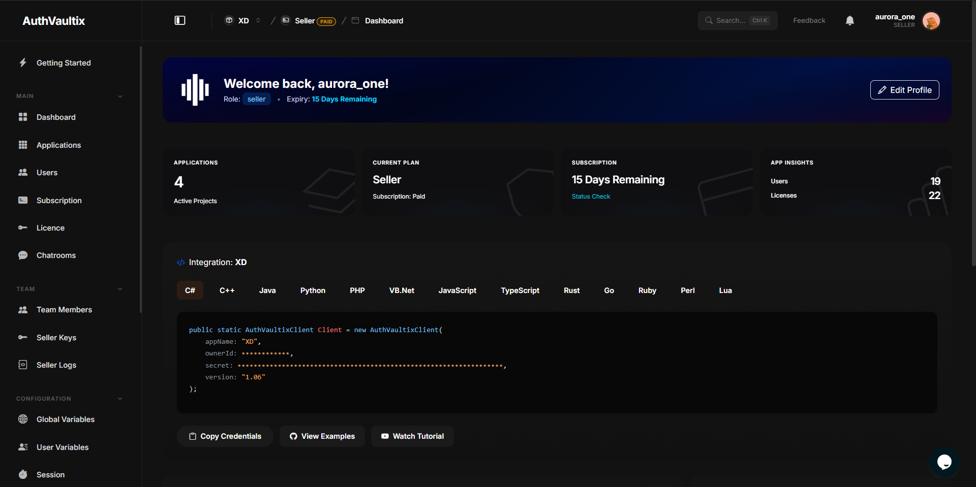 App screenshot